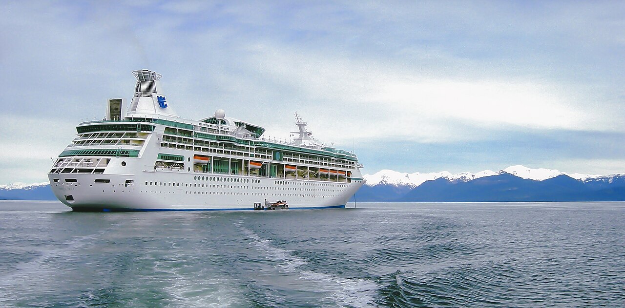 Royal Caribbean cruise ship at sea